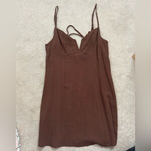 PacSun brown mini dress